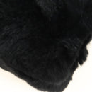 Miu Miu Crystal Chain Shoulder Bag Fur Black Silver 5BD233 Auth am11808SAM-16