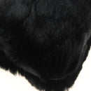 Miu Miu Crystal Chain Shoulder Bag Fur Black Silver 5BD233 Auth am11808SAM-17