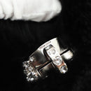 Miu Miu Crystal Chain Shoulder Bag Fur Black Silver 5BD233 Auth am11808SAM-19