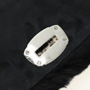 Miu Miu Crystal Chain Shoulder Bag Fur Black Silver 5BD233 Auth am11808SAM-21