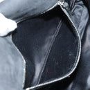 Miu Miu Crystal Chain Shoulder Bag Fur Black Silver 5BD233 Auth am11808SAM-27