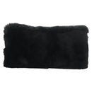 Miu Miu Crystal Chain Shoulder Bag Fur Black Silver 5BD233 Auth am11808SAM-2