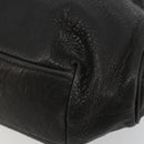 Miu Miu Hand Bag Leather Black Silver Auth am11809V-10