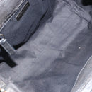 Miu Miu Hand Bag Leather Black Silver Auth am11809V-16