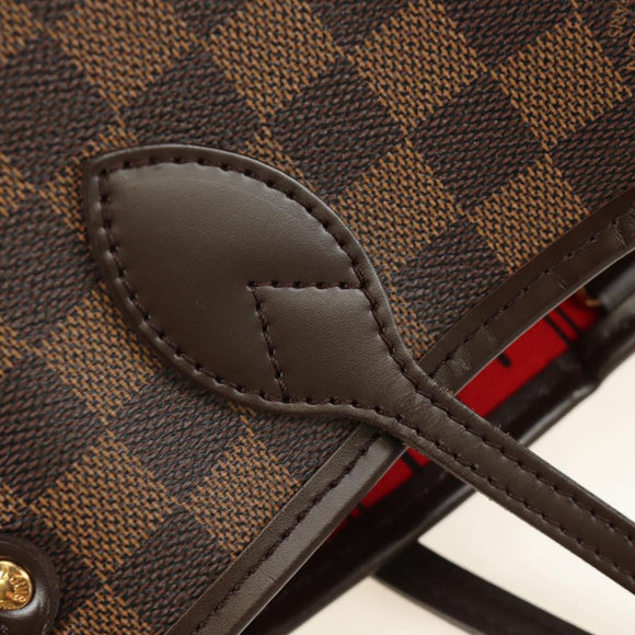 LOUIS VUITTON Damier Ebene Neverfull PM Tote Bag N51109 LV Auth am11810SAV