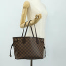 LOUIS VUITTON Damier Ebene Neverfull PM Tote Bag N51109 LV Auth am11810SAV-26