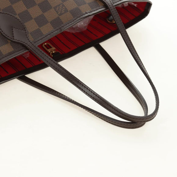 LOUIS VUITTON Damier Ebene Neverfull PM Tote Bag N51109 LV Auth am11810SAV