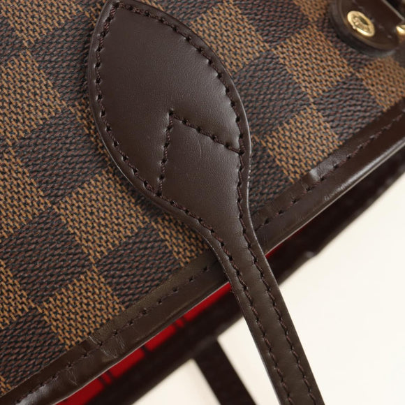 LOUIS VUITTON Damier Ebene Neverfull PM Tote Bag N51109 LV Auth am11810SAV