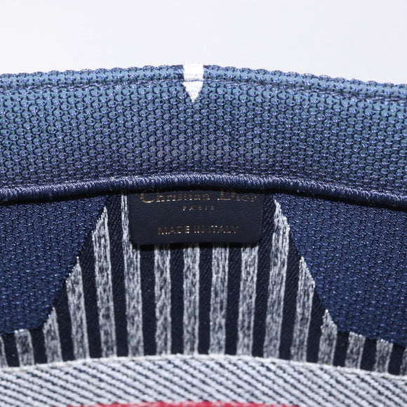 Christian Dior Alps Star Book Tote MM Tote Bag Canvas Navy Auth am11812M