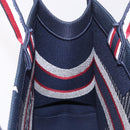 Christian Dior Alps Star Book Tote MM Tote Bag Canvas Navy Auth am11812M-20