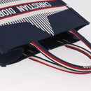 Christian Dior Alps Star Book Tote MM Tote Bag Canvas Navy Auth am11812M-8