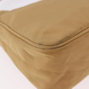 PRADA Mini Hand Bag Nylon Beige Silver Auth am11813A-16