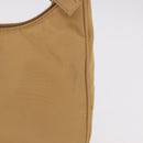 PRADA Mini Hand Bag Nylon Beige Silver Auth am11813A-3
