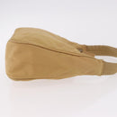 PRADA Mini Hand Bag Nylon Beige Silver Auth am11813A-4