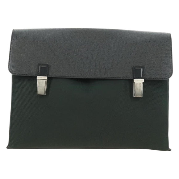 LOUIS VUITTON Taiga Saratov GM Shoulder Bag Ardoise M30882 LV Auth am11814V