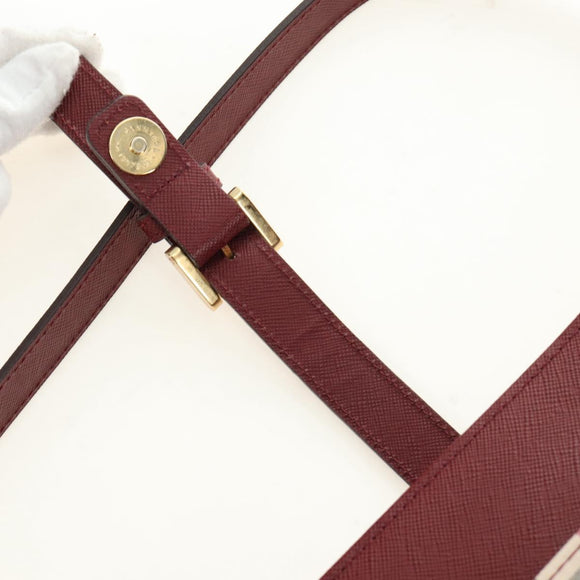 BURBERRY Nova Check Hand Bag Canvas Beige Gold Auth am11816V