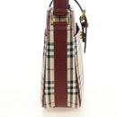 BURBERRY Nova Check Hand Bag Canvas Beige Gold Auth am11816V-4