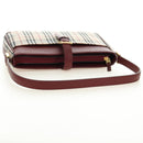 BURBERRY Nova Check Hand Bag Canvas Beige Gold Auth am11816V-7