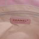 CHANEL New Travel line Hand Bag Nylon Pink Gold CC Auth am11817V-18