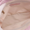 CHANEL New Travel line Hand Bag Nylon Pink Gold CC Auth am11817V-9