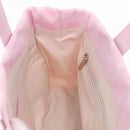 CHANEL New Travel line Hand Bag Nylon Pink Gold CC Auth am11817V-19
