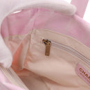 CHANEL New Travel line Hand Bag Nylon Pink Gold CC Auth am11817V-21