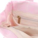 CHANEL New Travel line Hand Bag Nylon Pink Gold CC Auth am11817V-23