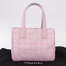 CHANEL New Travel line Hand Bag Nylon Pink Gold CC Auth am11817V-12