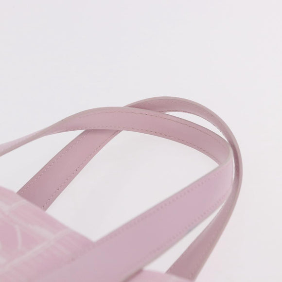 CHANEL New Travel line Hand Bag Nylon Pink Gold CC Auth am11817V