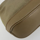 GUCCI Hand Bag Canvas Leather Beige Gold Auth am11836A-15