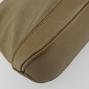 GUCCI Hand Bag Canvas Leather Beige Gold Auth am11836A-17