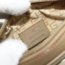 GUCCI Hand Bag Canvas Leather Beige Gold Auth am11836A-20