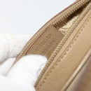 GUCCI Hand Bag Canvas Leather Beige Gold Auth am11836A-12
