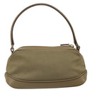 GUCCI Hand Bag Canvas Leather Beige Gold Auth am11836A-2