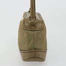 GUCCI Hand Bag Canvas Leather Beige Gold Auth am11836A-3