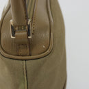 GUCCI Hand Bag Canvas Leather Beige Gold Auth am11836A-4