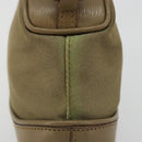 GUCCI Hand Bag Canvas Leather Beige Gold Auth am11836A-6