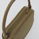 GUCCI Hand Bag Canvas Leather Beige Gold Auth am11836A-8