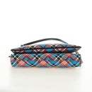 Vivienne Westwood Check Shoulder Bag PVC Multicolor Silver Auth am11842V-10