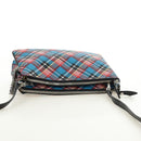Vivienne Westwood Check Shoulder Bag PVC Multicolor Silver Auth am11842V-6