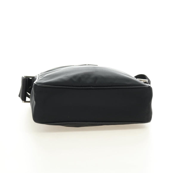 PRADA Shoulder Bag Nylon Black Silver 2VH112 Auth am11844SM