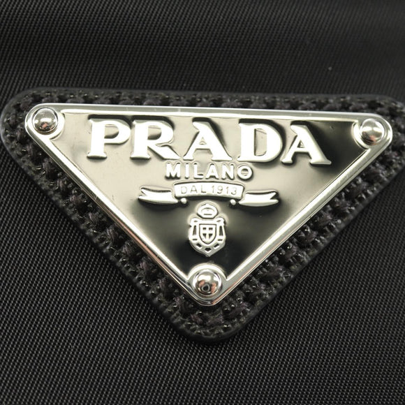 PRADA Shoulder Bag Nylon Black Silver 2VH112 Auth am11844SM