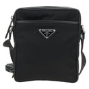 PRADA Shoulder Bag Nylon Black Silver 2VH112 Auth am11844SM-13