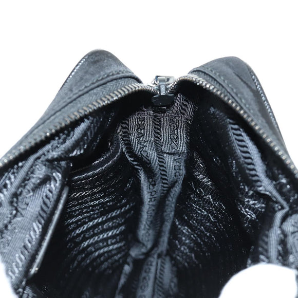 PRADA Shoulder Bag Nylon Black Silver 2VH112 Auth am11844SM