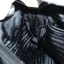 PRADA Shoulder Bag Nylon Black Silver 2VH112 Auth am11844SM-25