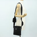 PRADA Shoulder Bag Nylon Black Silver 2VH112 Auth am11844SM-27