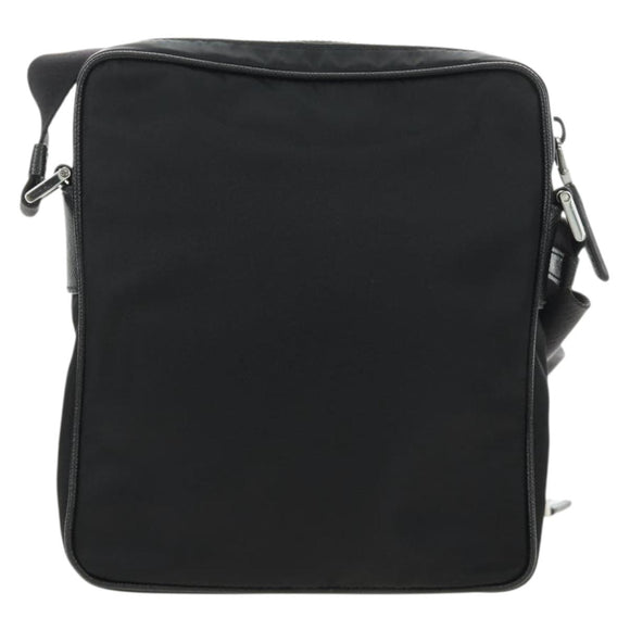 PRADA Shoulder Bag Nylon Black Silver 2VH112 Auth am11844SM