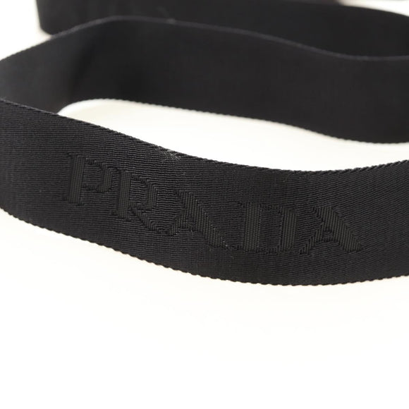 PRADA Shoulder Bag Nylon Black Silver 2VH112 Auth am11844SM