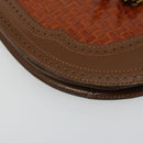 SAINT LAURENT Shoulder Bag Leather Brown Gold Auth am11847A-15