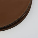 SAINT LAURENT Shoulder Bag Leather Brown Gold Auth am11847A-16